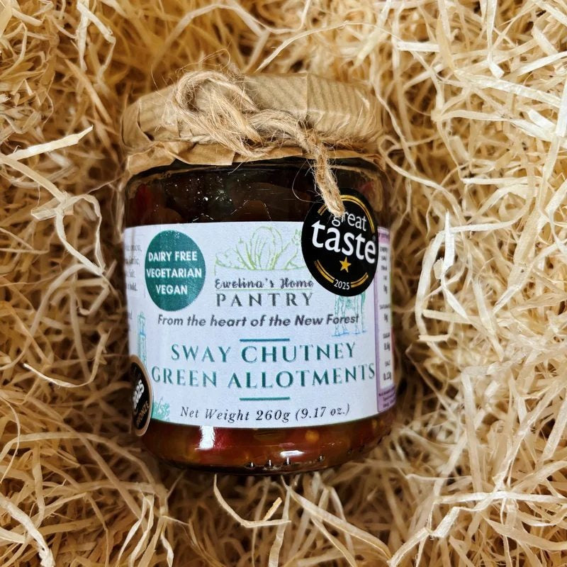 Ewelina’sHomePantryHomemadeSwayChutneyGreenAllotment260g(BronzeWinner–NationalChilliAwards2025)