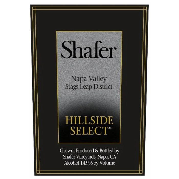 ShaferVineyardsHillsideSelect,StagsLeapDistrict,NapaValley2022EnPrimeur–Caseof3