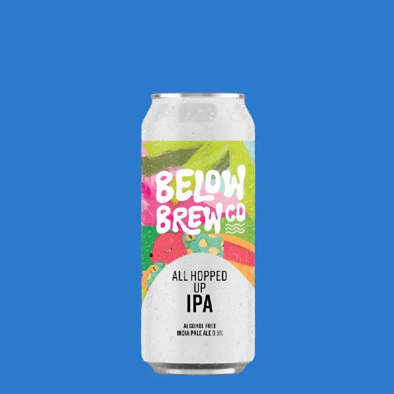 BelowBrew‘AllHoppedUp’AlcoholFreeIPA(0.5%ABV)