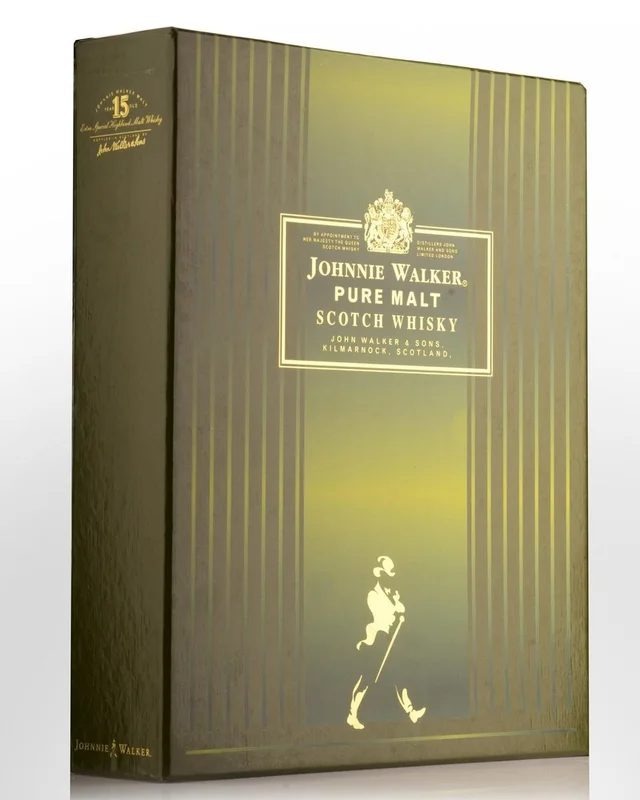JohnnieWalker15YearOldPureMaltScotchWhisky(1000ml)–GiftPackwithLeatherBooklet