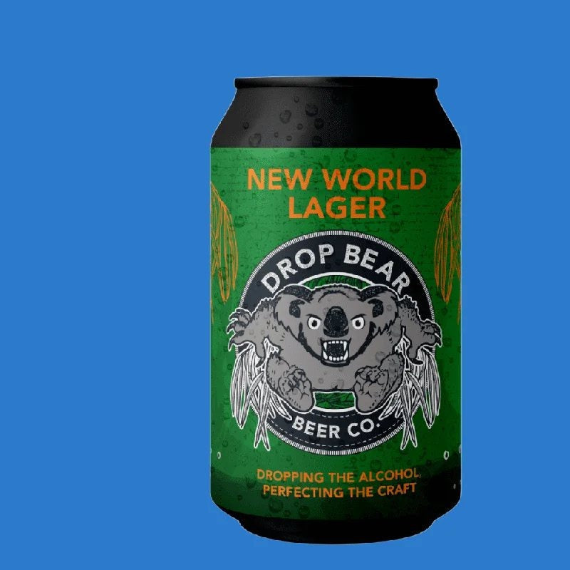 DropBearNewWorldIPLAlcoholFreeLager(0.5%ABV)