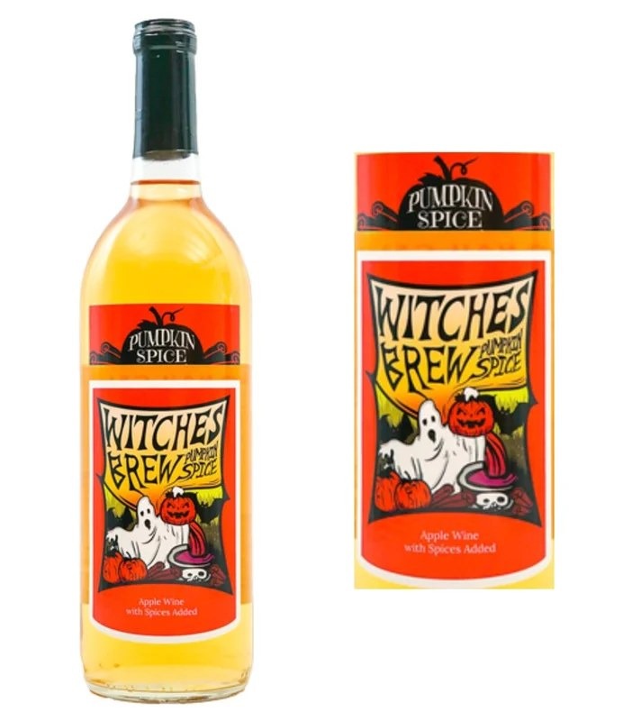 DAMAGEDLABEL:WitchesBrewPumpkinSpiceWine(750ml)