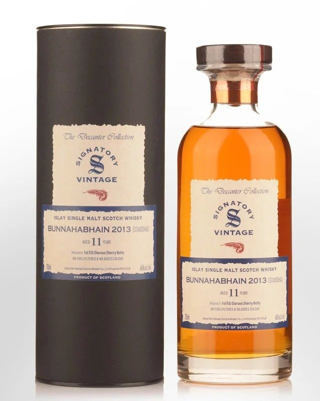 2013SignatoryVintageBunnahabhain(Staoisha)11YearOldDecanterCollectionSingleMaltScotchWhisky(700ml)