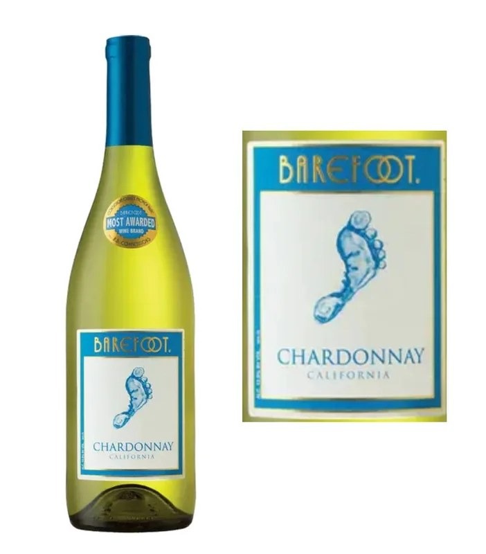 DAMAGEDLABEL:BarefootChardonnay(750ml)