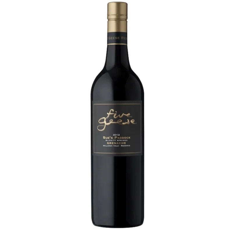 FIVEGEESESUE’SPADDOCKRESERVEGRENACHE2012