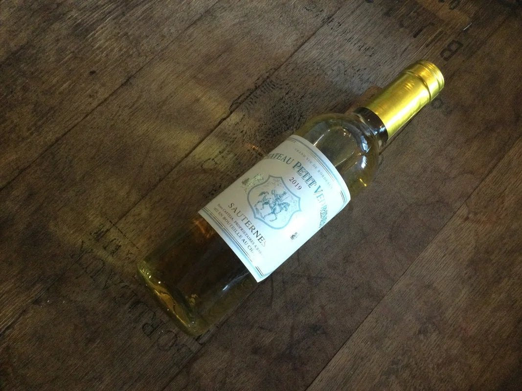 ChâteauPetitVedrinesBarsac2019HalfBottle