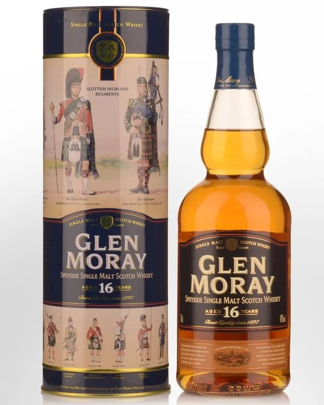 GlenMoray16YearOldSingleMaltScotchWhisky(700ml)–ScottishHighlandRegiments