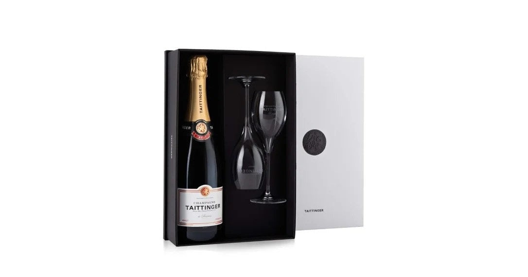 TaittingerBrutReserveChampagne&2FlutesParadoxGiftSet75cl