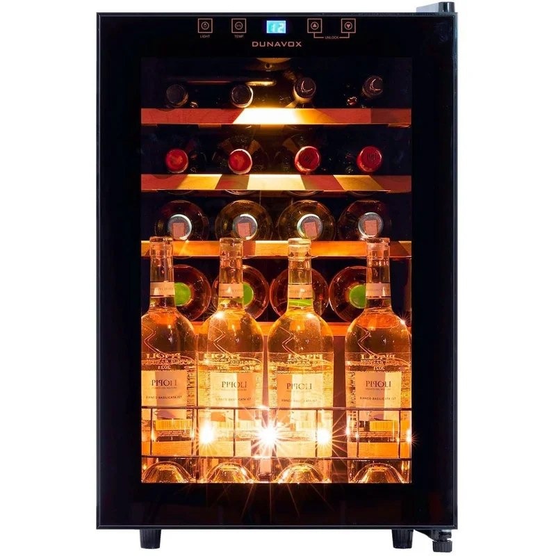 DunavoxHOME-20–SingleZone20Bottle–FreestandingWineCooler–DXFH-20.62