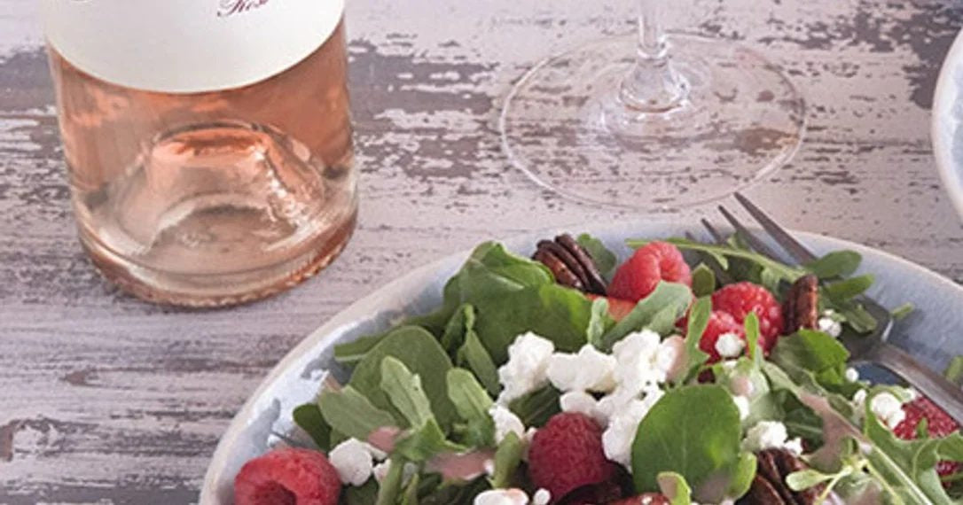 RedBerrySaladwithGoatCheese&aRaspberryVinaigrette