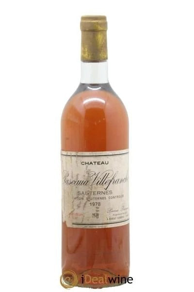 SauternesChâteauPascaudVillefranche1978