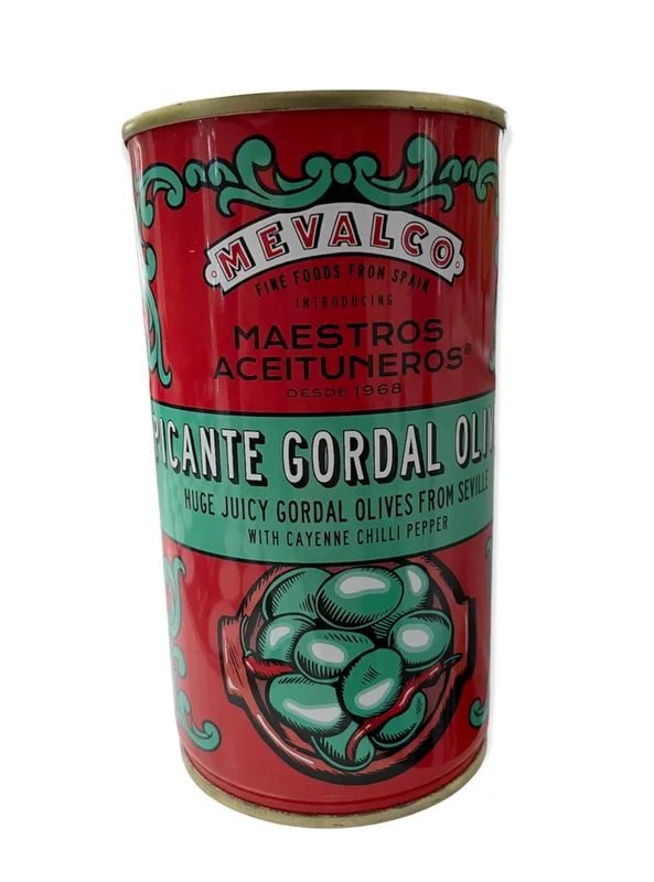 Mevalco,PicanteGordalOlives,StoneIn,350gTin