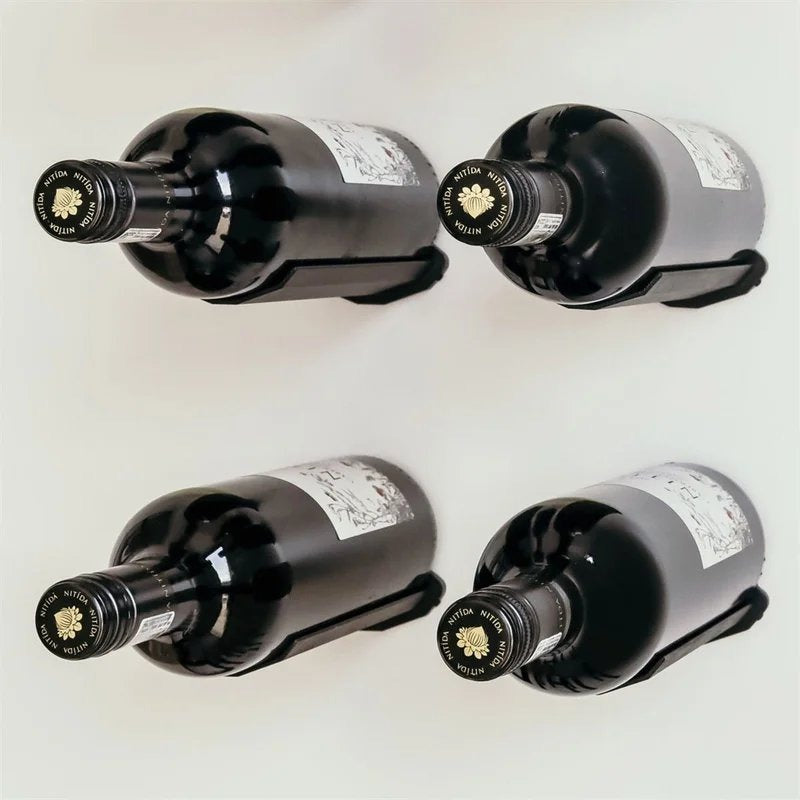 DisplayWineWallMountedSOLOPins–Black–Setof10