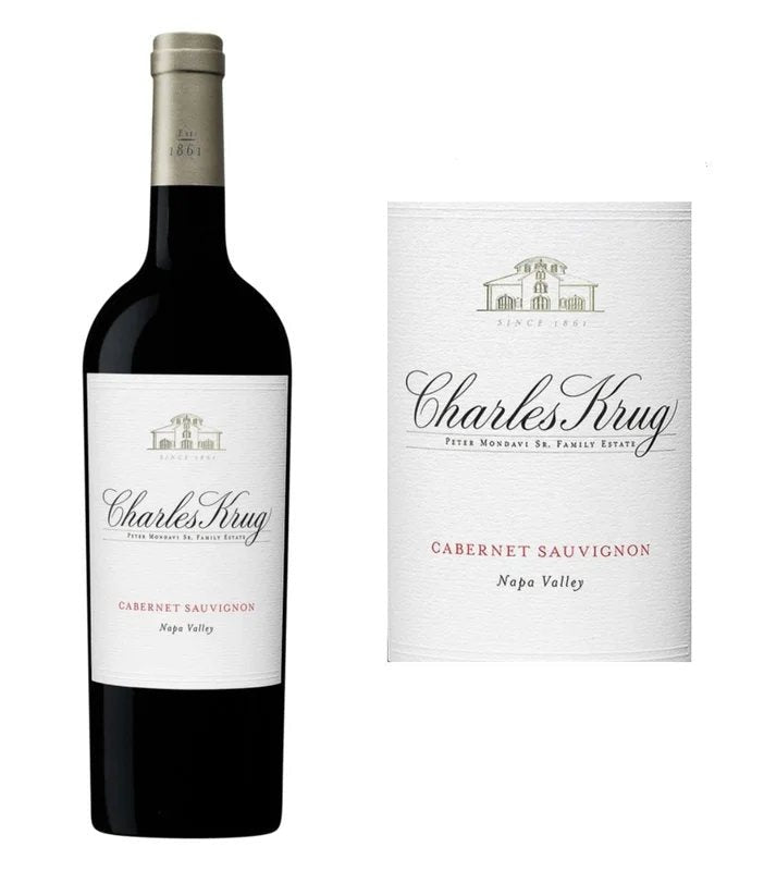 DAMAGEDLABEL:CharlesKrugNapaValleyCabernetSauvignon(750ml)