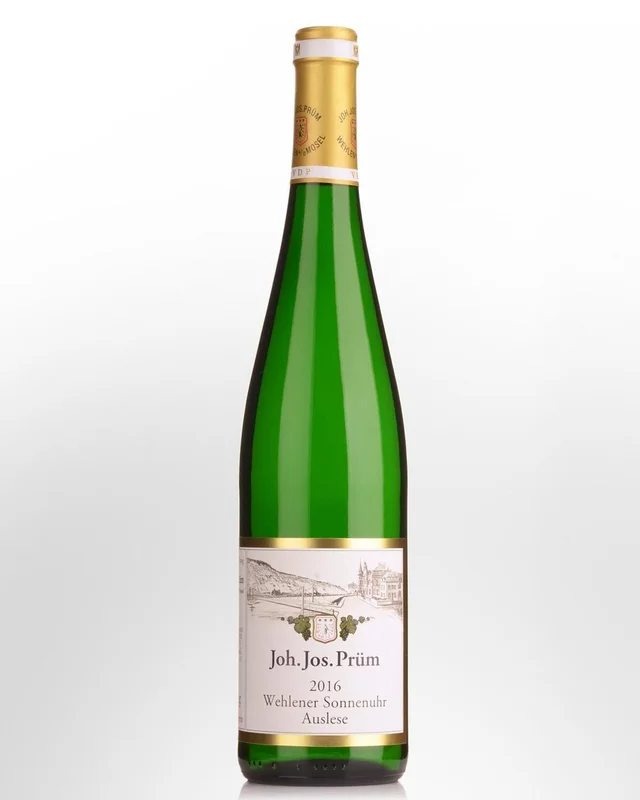 2016JohJosPrumWehlenerSonnenuhrRieslingAusleseGoldkapsel