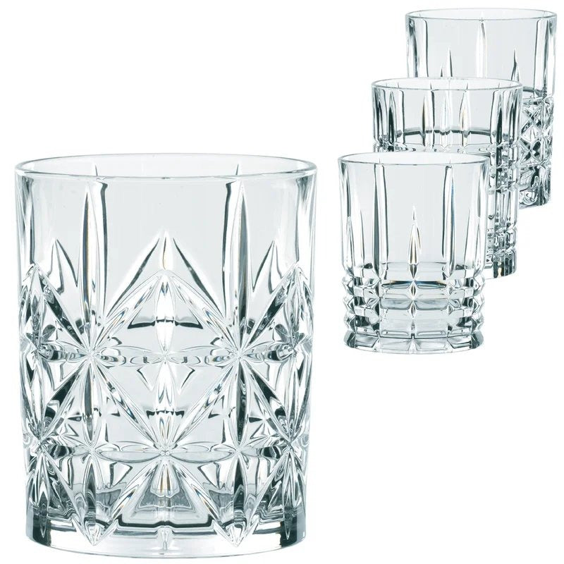 NachtmannHighlandCutGlassWhiskyTumbler–Setof4