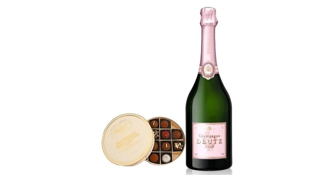 DeutzRoséChampagne&ChocolateTrufflesGift