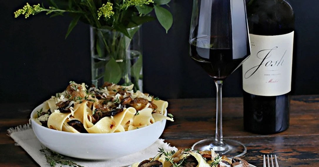 Mushroom,CaramelizedOnionandFontinaPasta