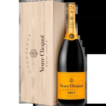 Methuselah–ChampagneVeuveClicquot–BrutCarteJaune–WoodenCase