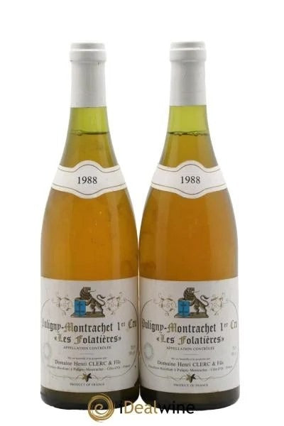 Puligny-Montrachet1erCruLesFolatièresHenriClerc1988