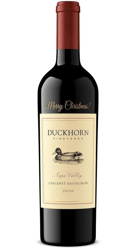 2020DuckhornVineyardsNapaValleyCabernetSauvignonEtchedMerryChristmas!