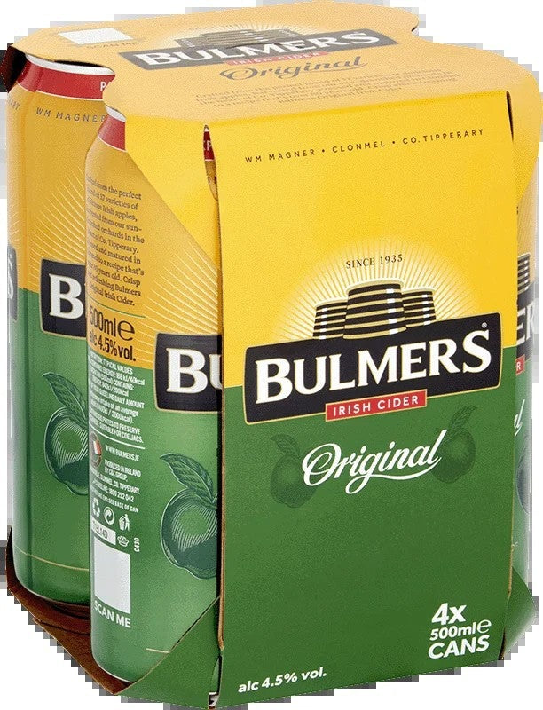 BulmersOriginalIrishCider4Pack(50clCans)