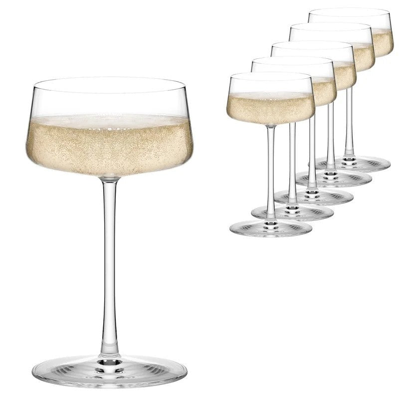StolzlePowerChampagne&CocktailCoupe/Saucer–Setof6