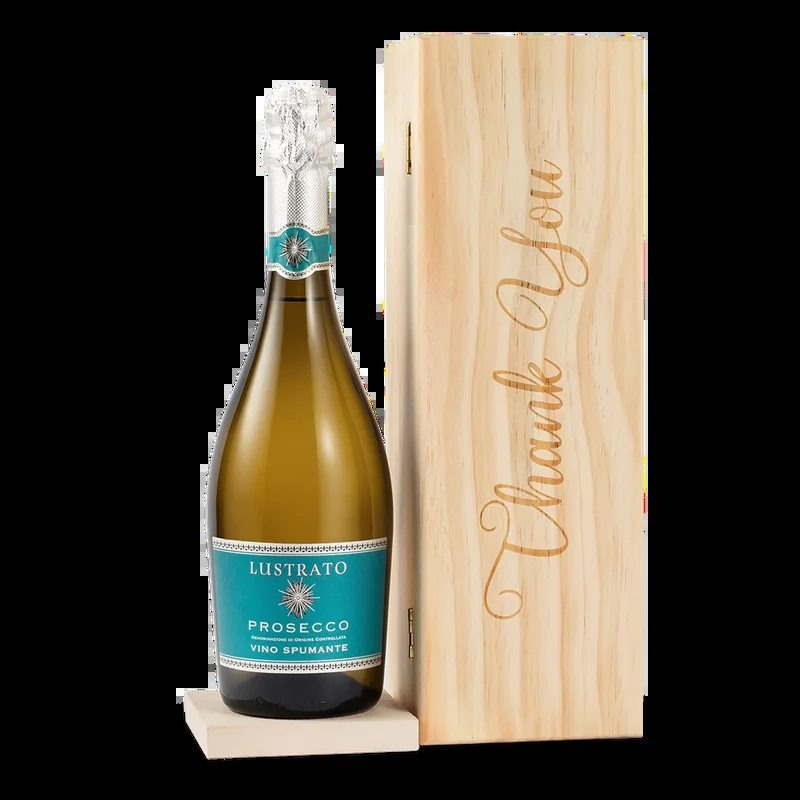 ThankYouProseccoinWoodenGiftBox