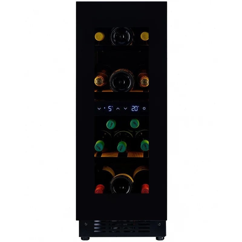 CELLA–30cm–HandlelessUndercounterWineCooler–Dualzone–W18B-TO