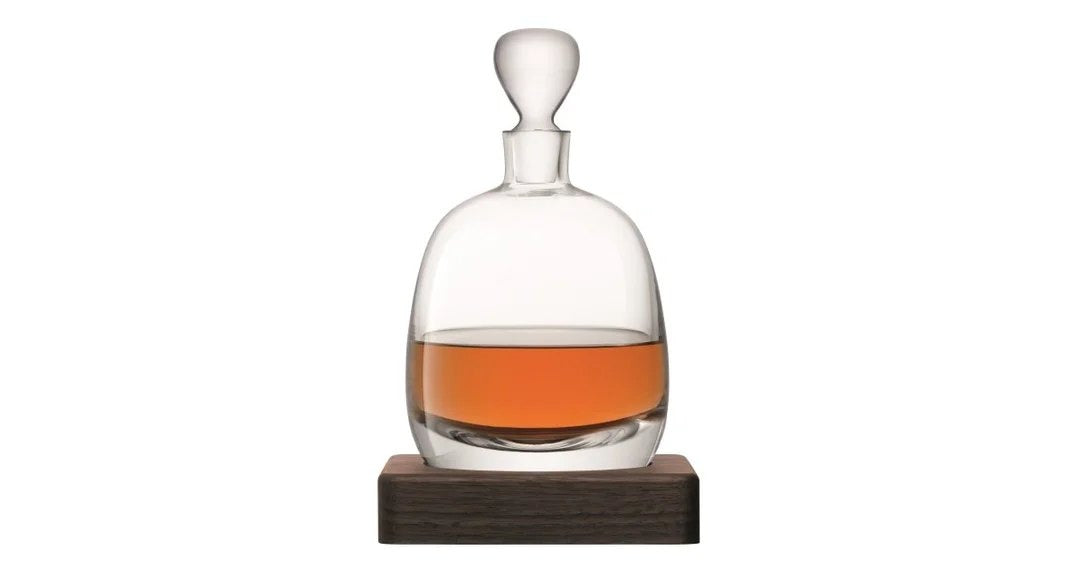 LSAWhiskyIslayDecanter&WalnutBase–Clear1L