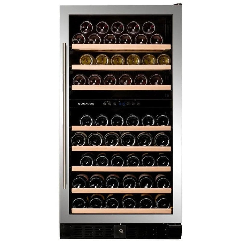 DunavoxGrande94Bottle2-TemperatureFreestandingWineCabinet–StainlessSteelDX-94.270SDSK