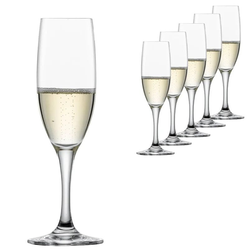 SchottZwieselMondialChampagneGlasses/Flute–Setof6