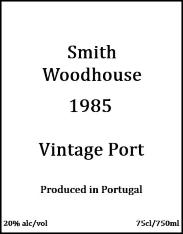SmithWoodhouse,1985VintagePort