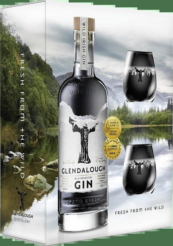 GlendaloughGin70clGlassGiftPack