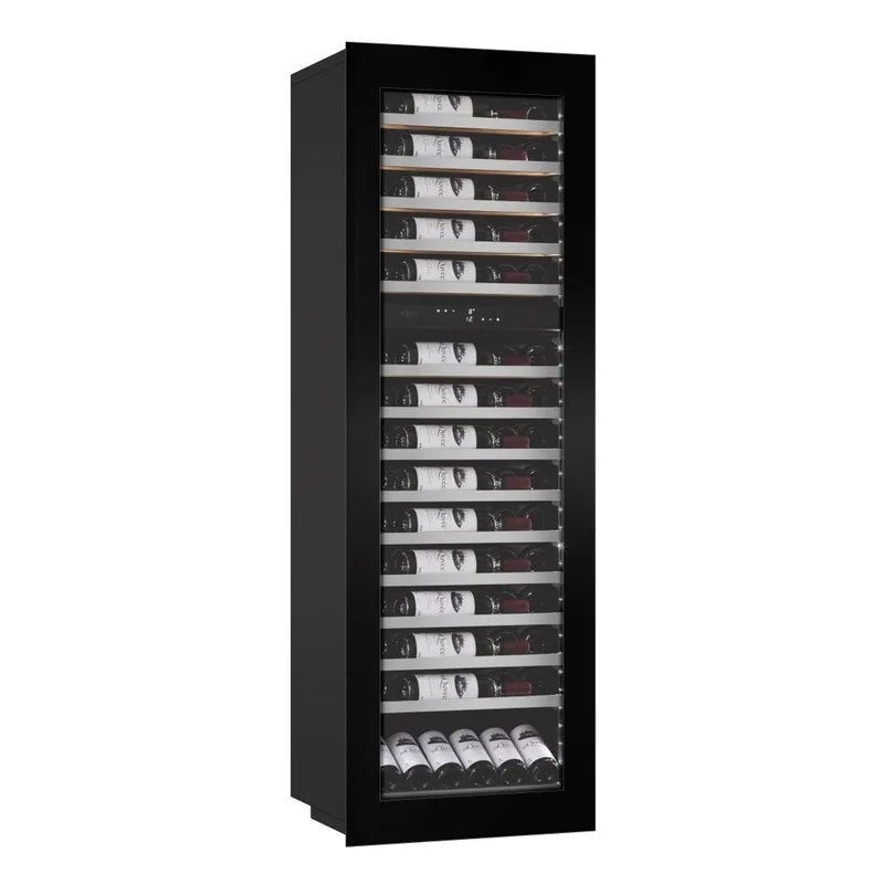 mQuvée–IntegratedWineCooler–WineKeeperExclusive112DFullglassBlack–Push/Pull