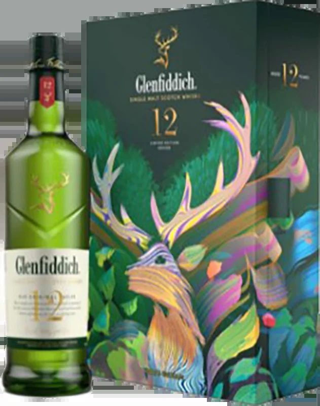 Glenfiddich12YoSanttuGiftPack70cl