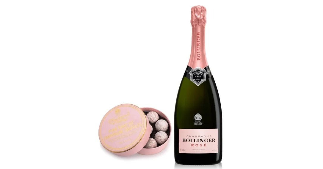 BollingerRoséChampagne75cl&PinkTruffles135g