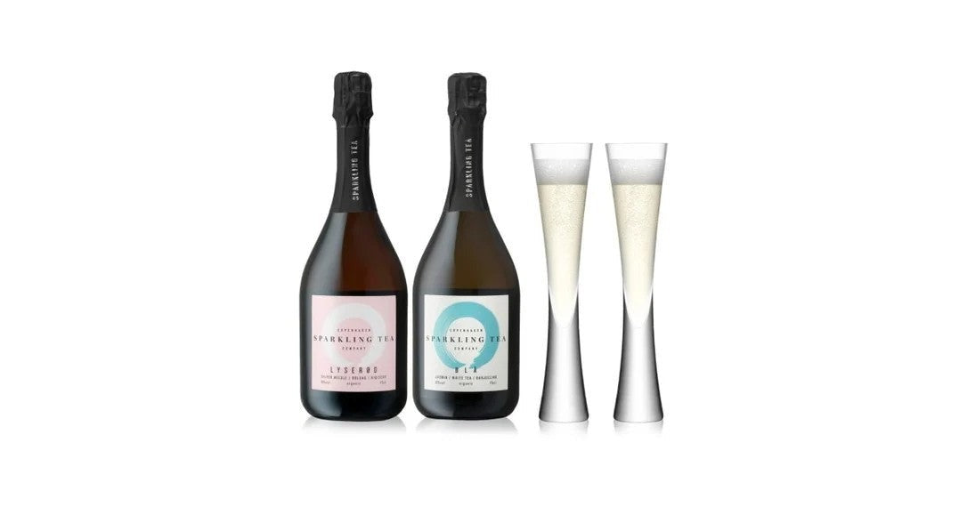 CopenhagenSparklingTeaDuo0%ABV&LSAMoyaFlutes