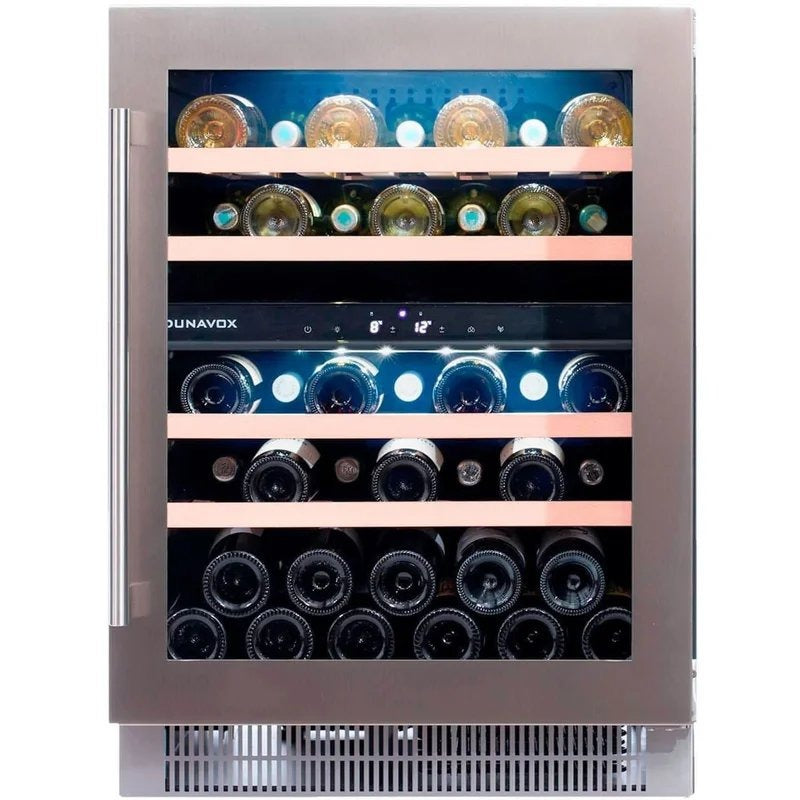 DunavoxFlow39Bottle2-TemperatureBuilt-InUndercounterWineCabinet–StainlessSteelDAUF-39.121DSS