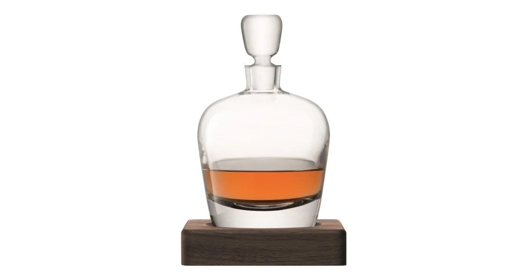 LSAWhiskyArranDecanter&WalnutBase–Clear1L