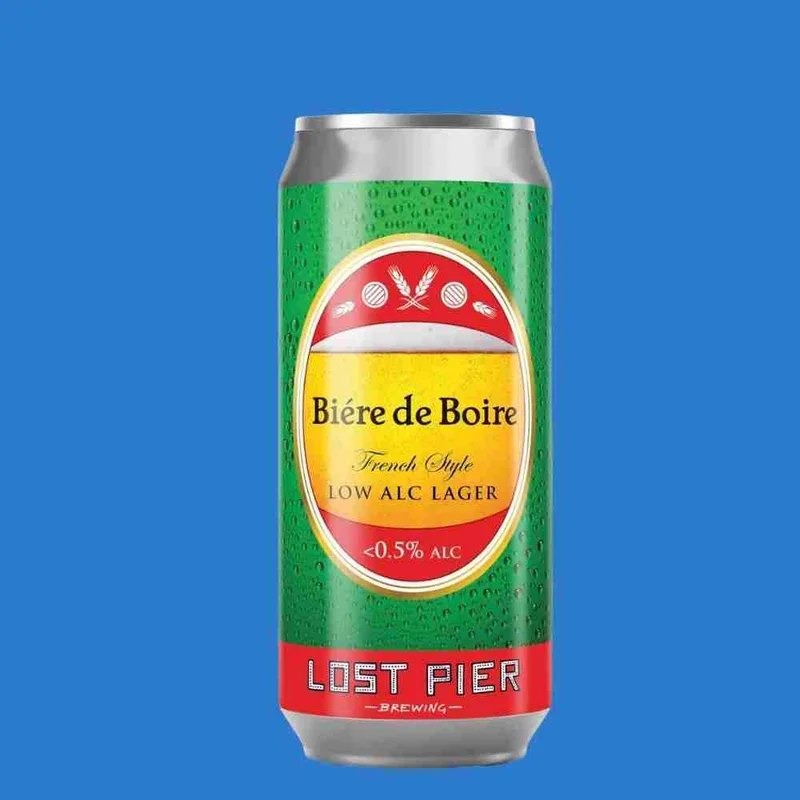 LostPier‘BieredeBoire’FrenchStyleAlcohol-FreeLager(0.5%ABV)