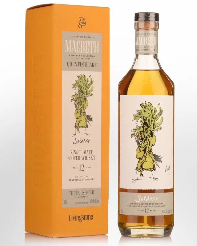 ElixirDistillersTheMacbethCollectionSoldierBenrinnes12YearOldCaskStrengthSingleMaltScotchWhisky(700ml)