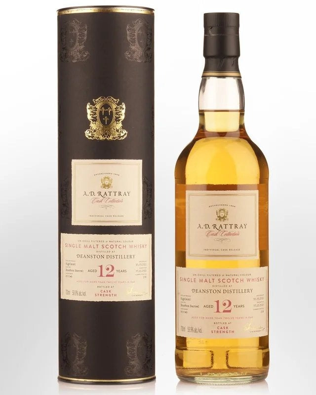 2011A.D.RattrayCaskCollectionDeanston12YearOldCaskStrengthSingleMaltScotchWhisky(700ml)