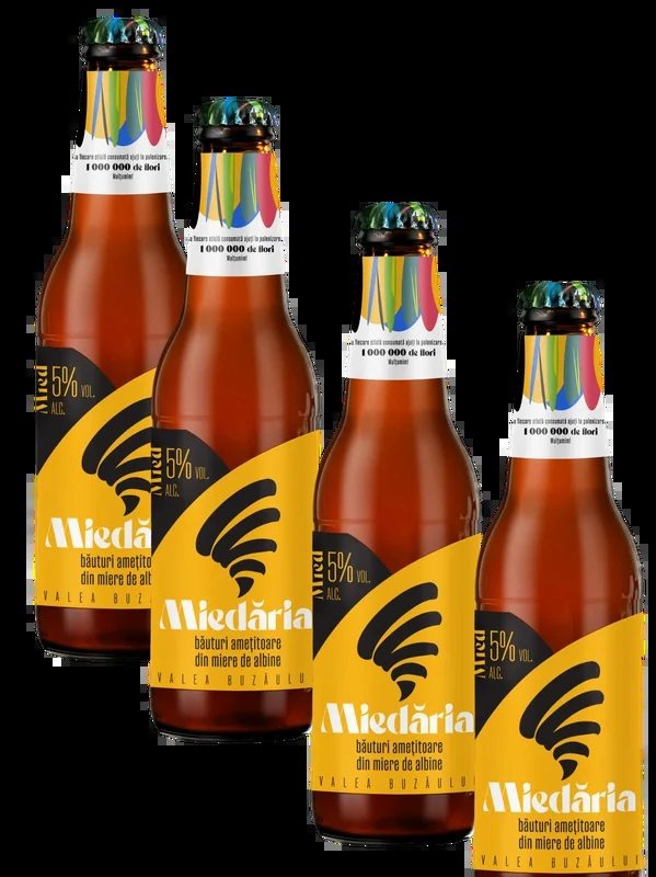 QueenCraftMead(MiedRegina)HoneyBeerbyMiedaria4x330ml5%ABV