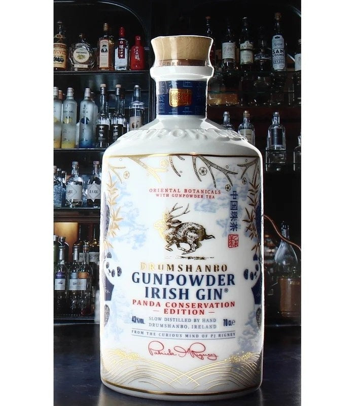 GinGunpowderPandaCeramicBottle–Drumshanbo