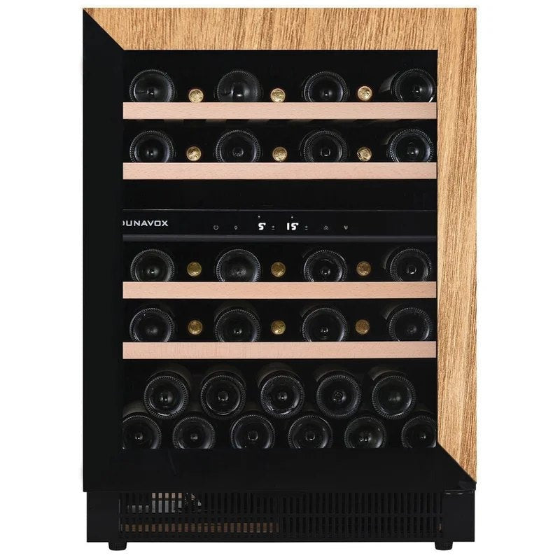 Dunavox–600mmDualZone–35Bottle–FullyIntegratedUndercounterWineCooler–DAUF-39.119DOP.TO