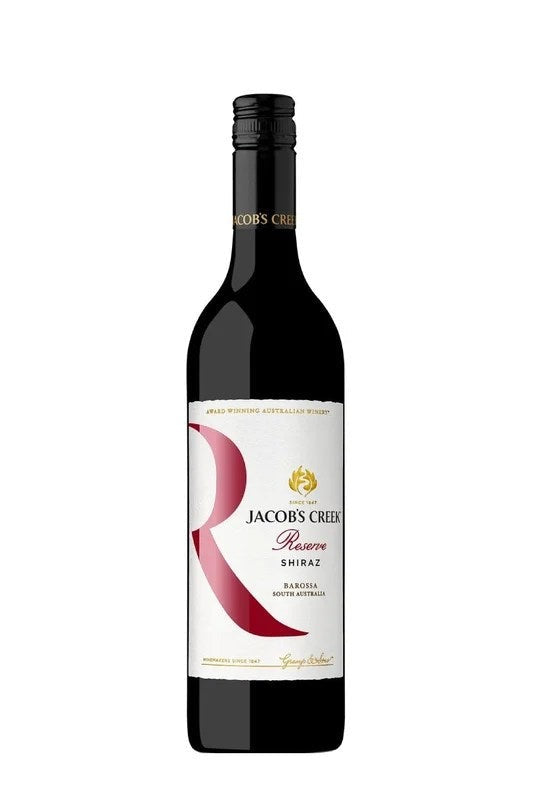 DAMAGEDLABEL:Jacob’sCreekReserveShiraz(750ml)