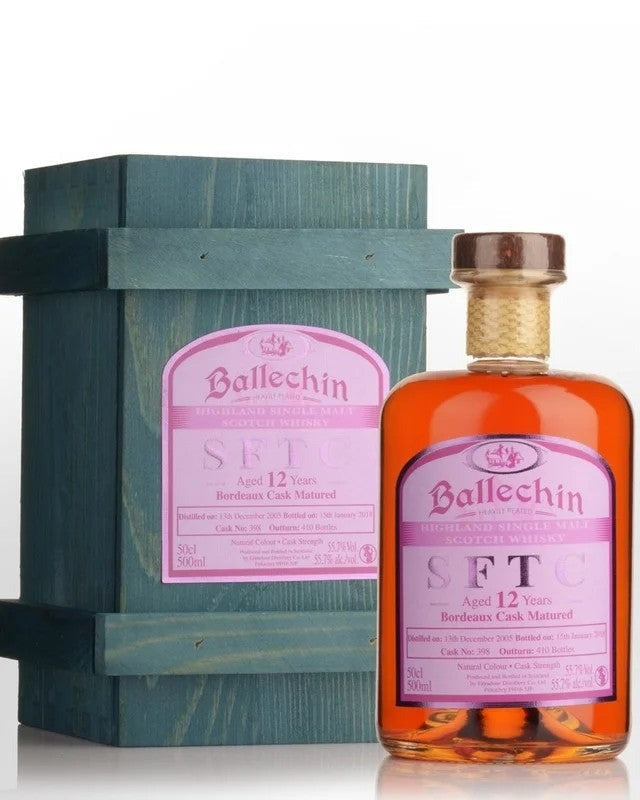 2005EdradourBallechinStraightfromtheCask12YearOldBordeauxCaskMaturedCaskStrengthSingleMaltScotchWhisky(500ml)