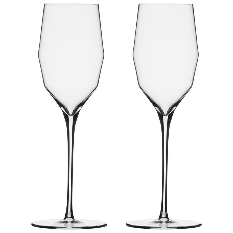 MarkThomasDoubleBendChampagneGlass/Flute–Setof2