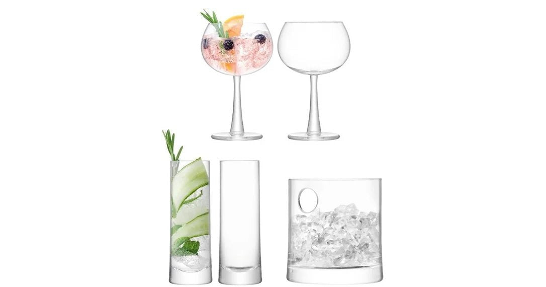 LSAGinIceGlasswareSet–Clear